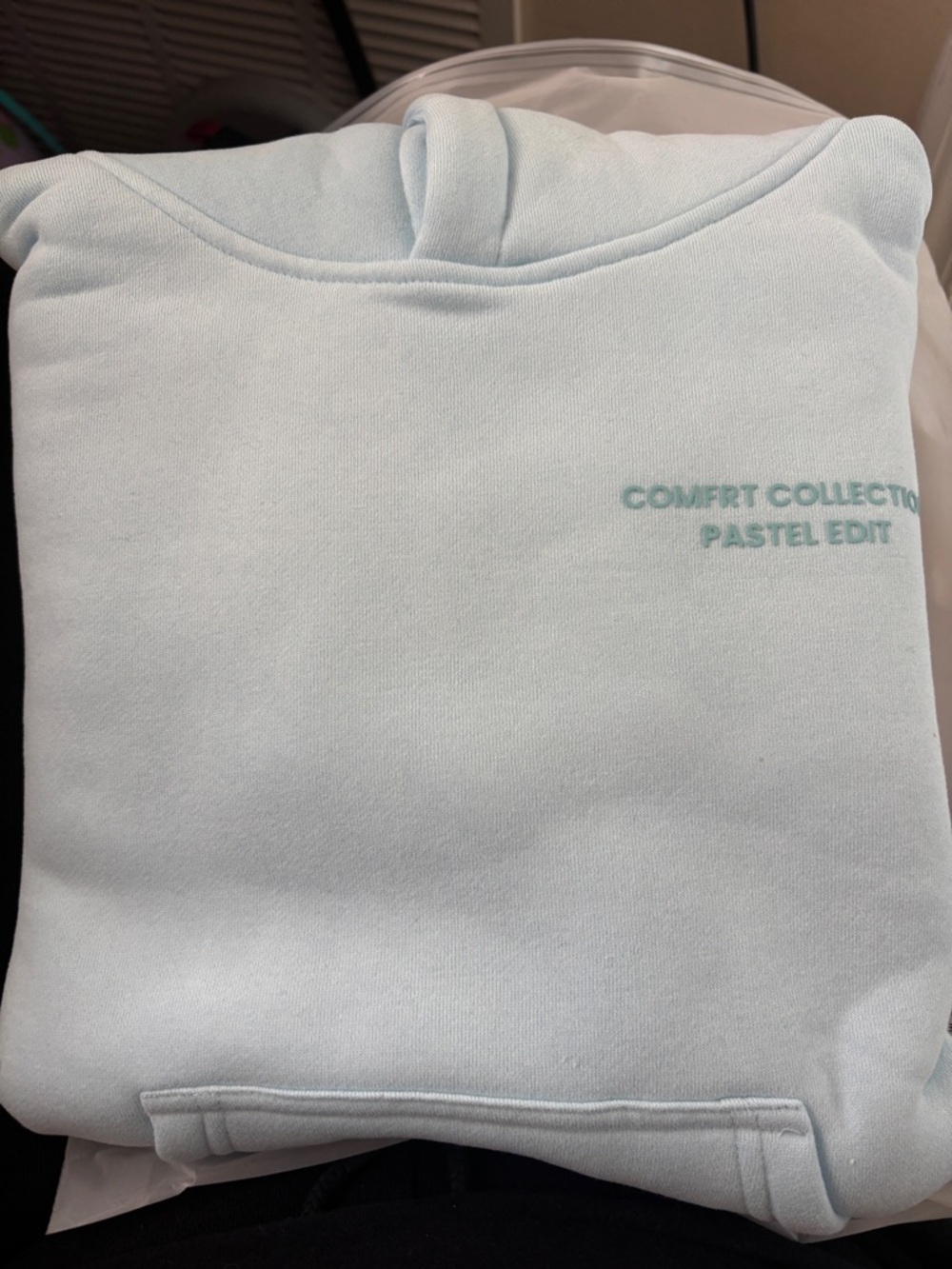 Pastel Edit Comfrt Collection baby blue Hoodie